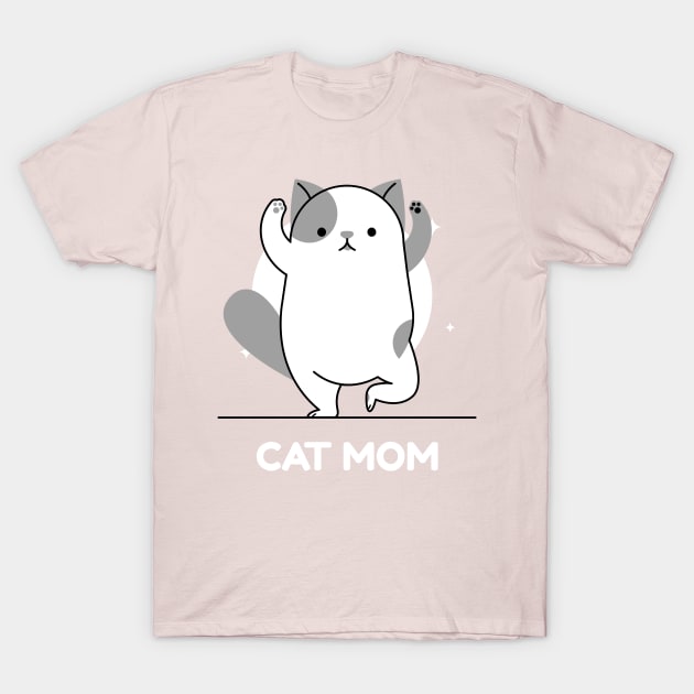 Cat Mom T-Shirt by ZB Designs